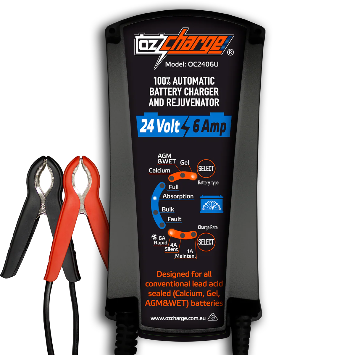 24V 6A Battery Charger and Maintainer