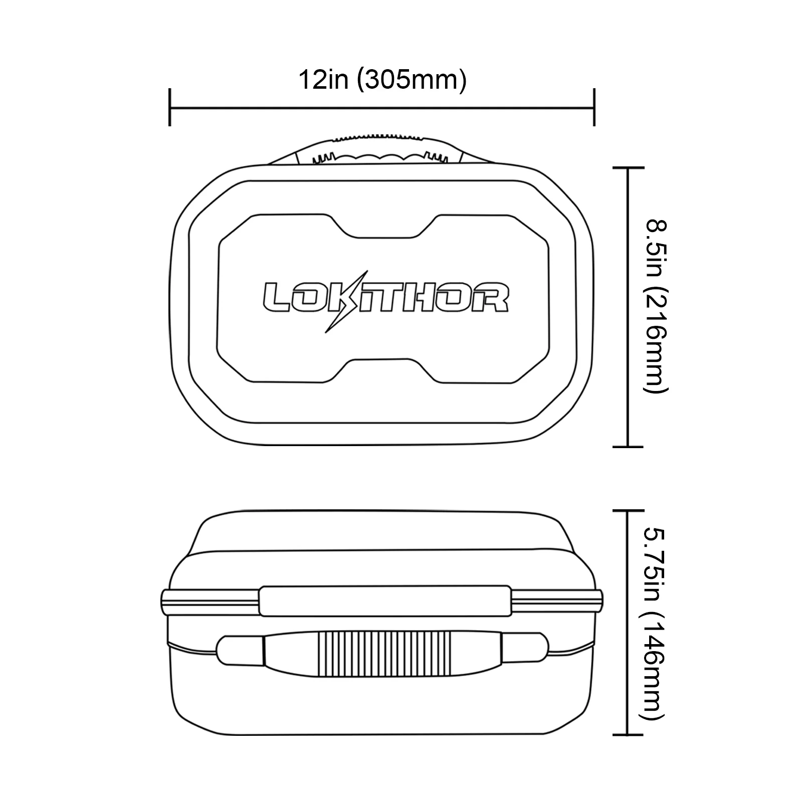 EVA Protection Case for LOKITHOR LO-JA301PRO Jump Starters & Accessories - Image 3