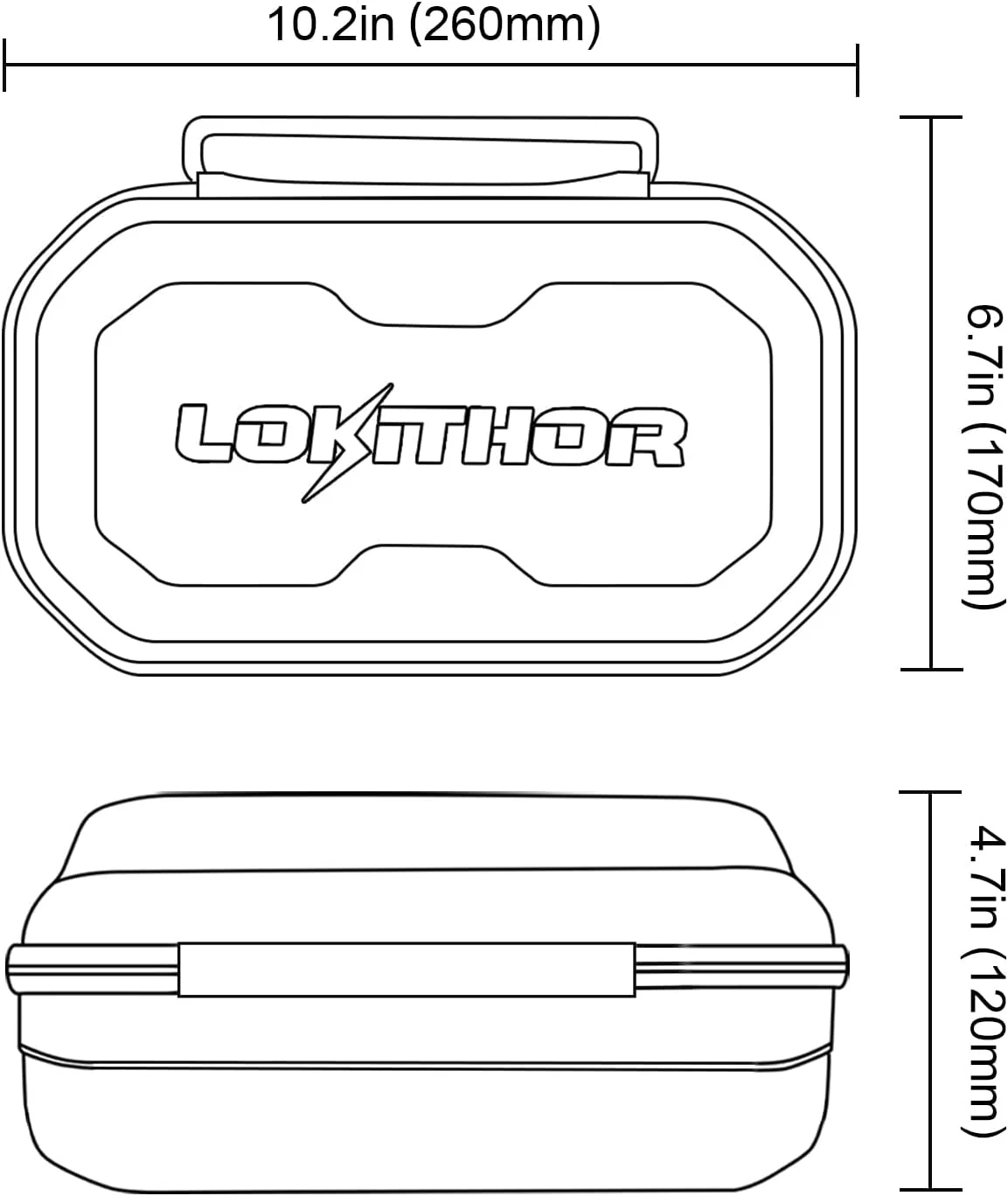 EVA Protection Case for LOKITHOR LO-J1350PRO, LO-J2250PRO and LO-J402PRO Jump Starters - Image 3