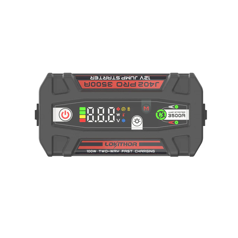 LOKITHOR Rescue 3-in-1 Multifunction Jump Starter Pack 3500A @ 12v + LED Torch + USB Power Bank - Image 3