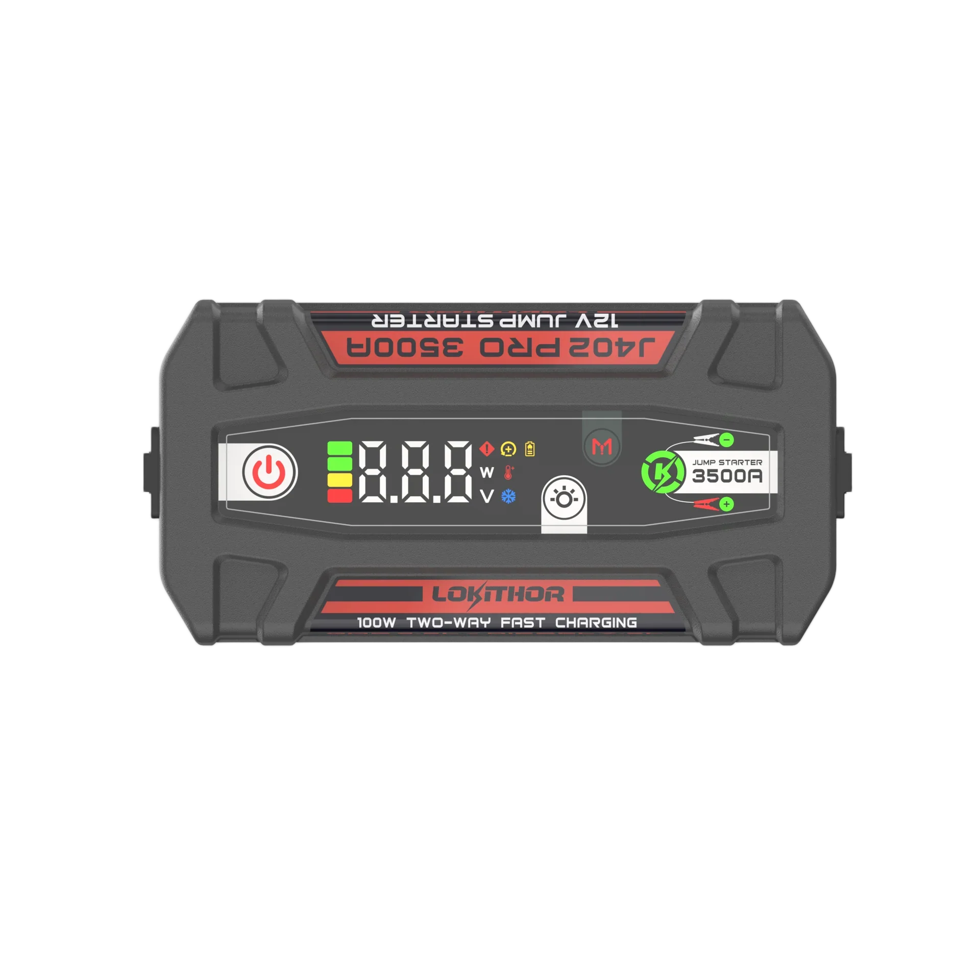 LOKITHOR Rescue 3-in-1 Multifunction Jump Starter Pack 3500A @ 12v + LED Torch + USB Power Bank - Image 5